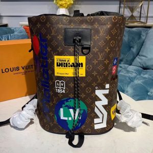 Replica Louis Vuitton M44615 LV Chalk Backpack Monogram Canvas