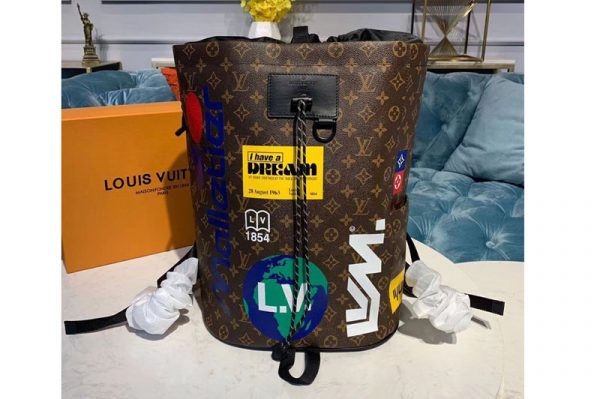 Replica Louis Vuitton M44615 LV Chalk Backpack Monogram Canvas