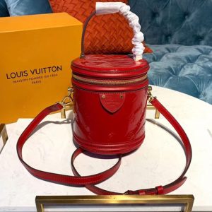 Replica Louis Vuitton M53998 LV Cannes Bags Red Monogram Vernis