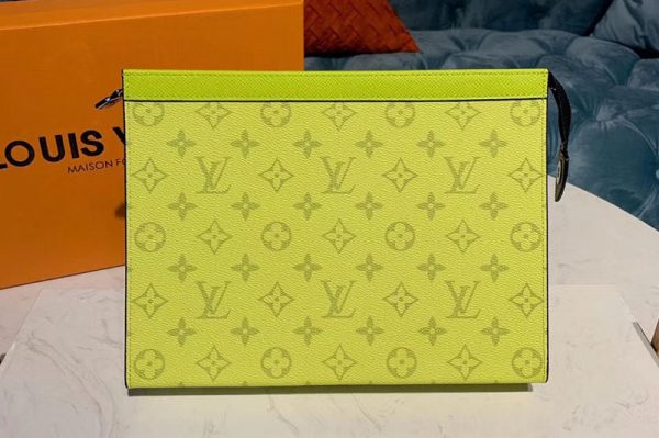 Replica Louis Vuitton M61692 LV Pochette Voyage MM Bags Yellow Monogram Canvas