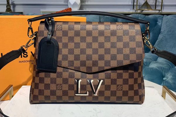 Replica Louis Vuitton N40177 LV Beaubourg MM Bags Damier Ebene Canvas