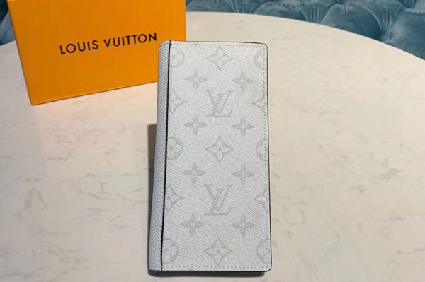 Replica Louis Vuitton M30298 LV Brazza Wallet White Monogram Canvas