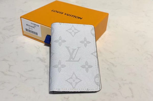 Replica Louis Vuitton M30315 LV Pocket Organizer Wallet White Monogram Canvas