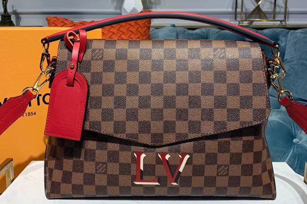 Replica Louis Vuitton N40176 LV Beaubourg MM Bags Damier Ebene Canvas