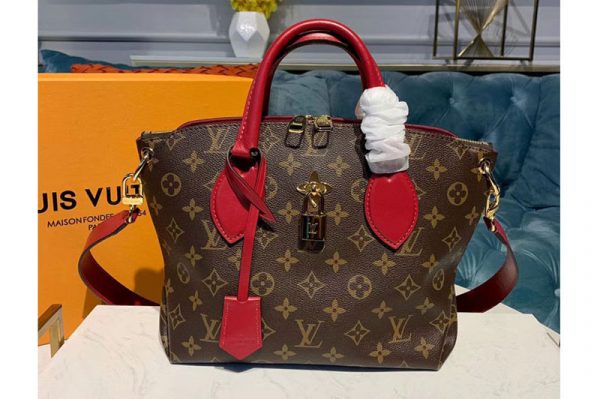 Replica Louis Vuitton M44350 LV Flower Zipped Tote PM Bags Monogram Canvas Red