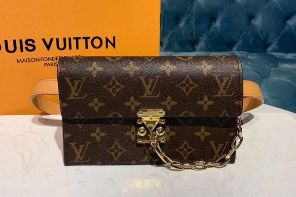 Replica Louis Vuitton M44667 LV S Lock Belt Pouch PM Bags Monogram canvas