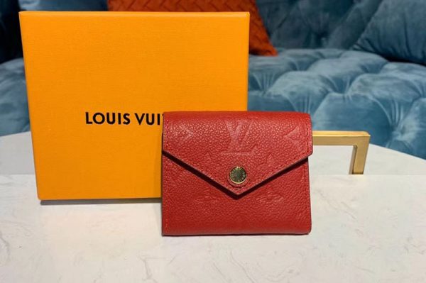 Replica Louis Vuitton M58879 LV Zoe Wallet Red Monogram Empreinte Leather