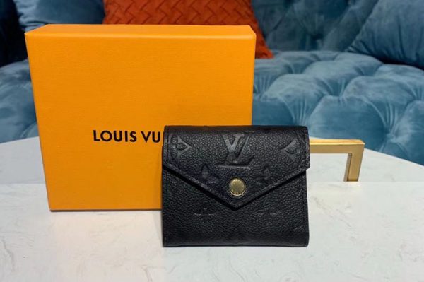 Replica Louis Vuitton M62935 LV Zoe Wallet Black Monogram Empreinte Leather