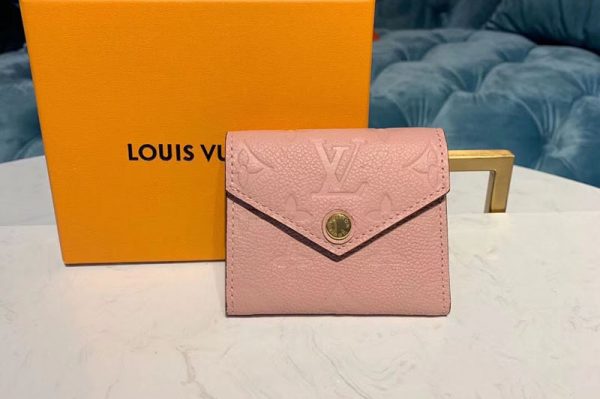 Replica Louis Vuitton M62936 LV Zoe Wallet Pink Monogram Empreinte Leather