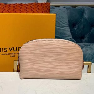 Replica Louis Vuitton M60024 LV Cosmetic Pouch PM Bags Pink Epi Leather