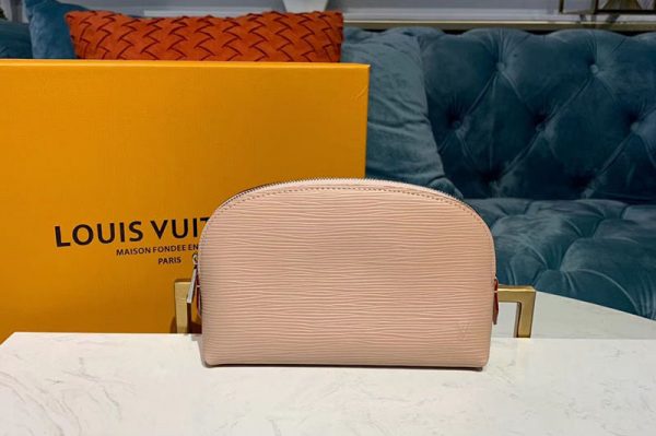 Replica Louis Vuitton M60024 LV Cosmetic Pouch PM Bags Pink Epi Leather