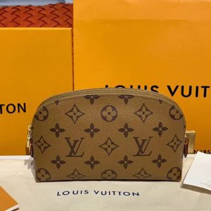 Replica Louis Vuitton M60024 LV Cosmetic Pouch PM Bags Brown Monogram Canvas