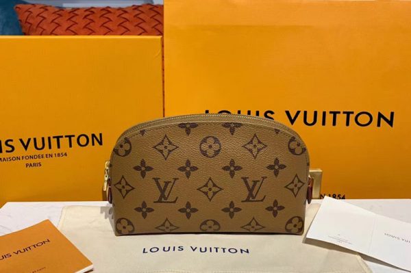 Replica Louis Vuitton M60024 LV Cosmetic Pouch PM Bags Brown Monogram Canvas