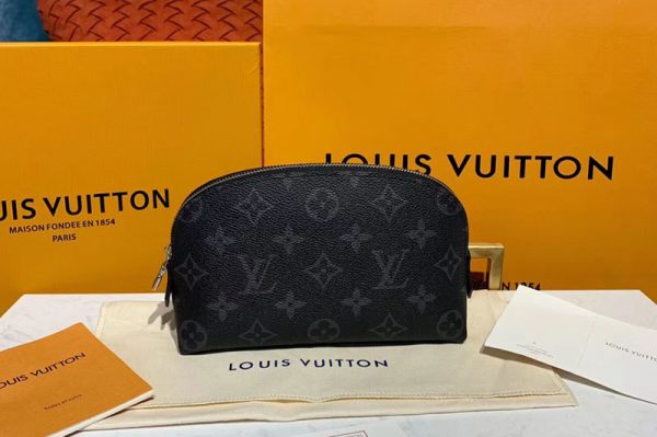 Replica Louis Vuitton M60024 LV Cosmetic Pouch PM Bags Monogram Eclipse Canvas