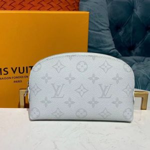 Replica Louis Vuitton M60024 LV Cosmetic Pouch PM Bags White Monogram Canvas