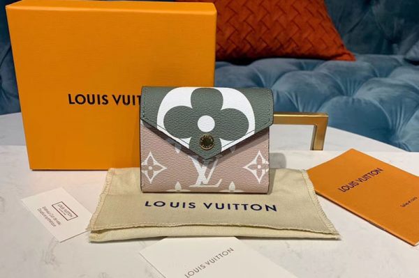 Replica Louis Vuitton M67640 LV Zoe Wallet White/Khaki Monogram Canvas