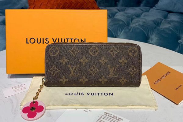 Replica Louis Vuitton M68314 LV Clemence Wallets Monogram Canvas Pink