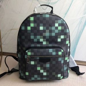 Replica Louis Vuitton N40085 LV Josh Backpack Green Damier Graphite Canvas