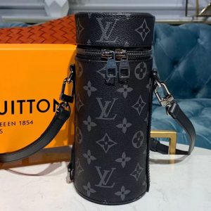 Replica Louis Vuitton GI0398 LV bottle holder Monogram Eclipse canvas