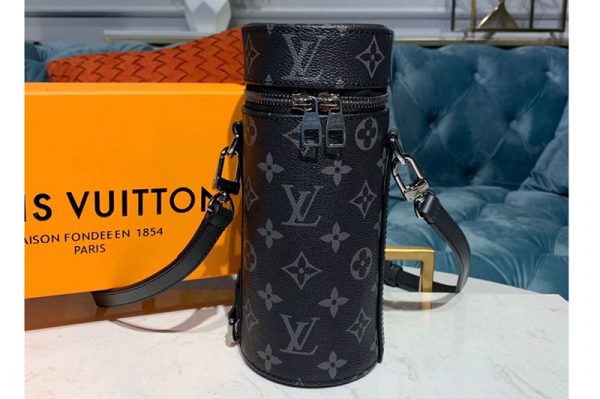 Replica Louis Vuitton GI0398 LV bottle holder Monogram Eclipse canvas