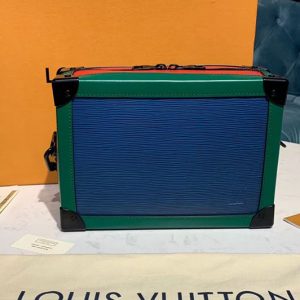 Replica Louis Vuitton M44478 LV Soft Trunk Bags Blue/Red/Green Epi Leather