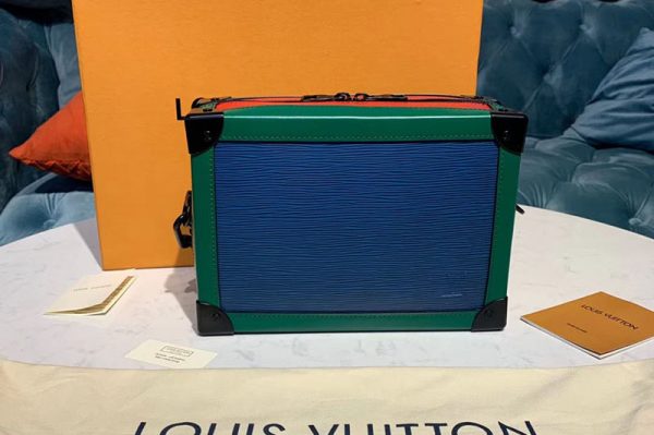 Replica Louis Vuitton M44478 LV Soft Trunk Bags Blue/Red/Green Epi Leather