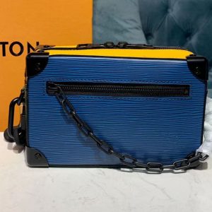 Replica Louis Vuitton M44480 LV Mini Soft Trunk Bags Blue/Yellow/Green Epi Leather