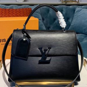 Replica Louis Vuitton M53691 LV Grenelle mm Bags Black Epi Leather