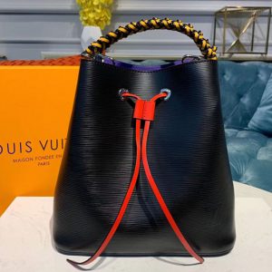 Replica Louis Vuitton M54366 LV NéoNoé bucket bags Black Epi Leather