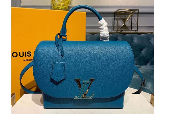 Replica Louis Vuitton M55222 LV Volta Bags Colvert Blue Calf leather