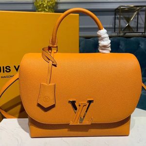 Replica Louis Vuitton M53771 LV Volta Bags Colvert Safran Yellow Calf leather