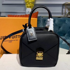 Replica Louis Vuitton M55334 LV Neo Square Bags Black Taurillon leather