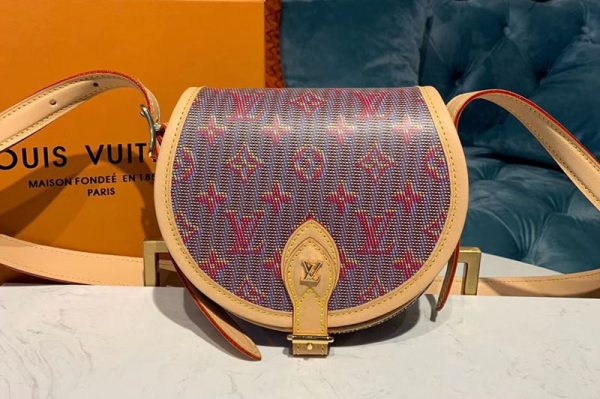 Replica Louis Vuitton M55460 LV Tambourin handbags Pink Monogram LV Pop