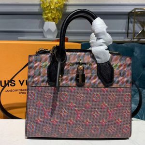 Replica Louis Vuitton M55469 LV City Steamer Bags Pink Monogram and Damier patterns