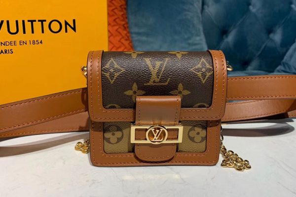 Replica Louis Vuitton M68621 LV Bumbag Dauphine BB Bags Monogram Canvas and Monogram Reverse Canvas