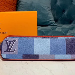 Replica Louis Vuitton GI0376 LV Monogram Giant Elizabeth pouch Damier Ebene Canvas