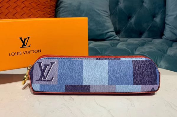 Replica Louis Vuitton GI0376 LV Monogram Giant Elizabeth pouch Damier Ebene Canvas