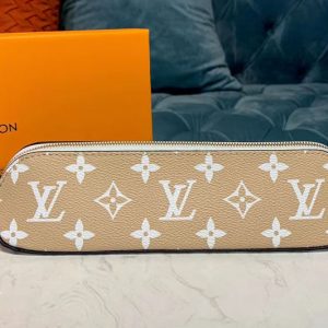 Replica Louis Vuitton GI0376 LV Monogram Giant Elizabeth pouch Beige Monogram canvas