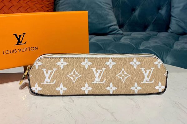 Replica Louis Vuitton GI0376 LV Monogram Giant Elizabeth pouch Beige Monogram canvas