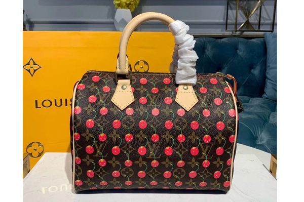 Replica Louis Vuitton M41109 LV Speedy 25 With Cherry Bags Monogram Canvas