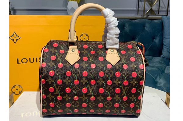 Replica Louis Vuitton M41108 LV Speedy 30 With Cherry Bags Monogram Canvas