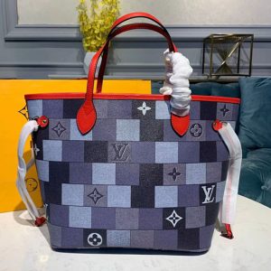 Replica Louis Vuitton M41177 LV Neverfull MM tote Bags Damier Ebene Canvas