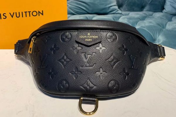 Replica Louis Vuitton M44812 LV Bumbag Black Monogram Empreinte Leather