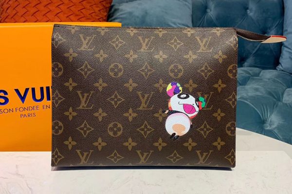 Replica Louis Vuitton M47542 LV toiletry pouch 26 Bags Monogram canvas With Panda