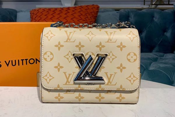 Replica Louis Vuitton M53801 LV Twist PM chain bags Monogram Tape