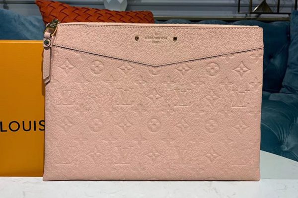 Replica Louis Vuitton M62938 LV Daily Pouch Bags Rose Poudre Monogram Empreinte Leather