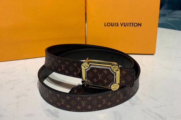 Replica Louis Vuitton M9943V LV Malletier 25mm Belts Monogram canvas