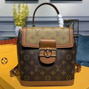 Replica Louis Vuitton M44827 LV Dauphine Backpack Monogram and Monogram Reverse canvas