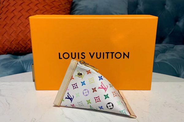 Replica Louis Vuitton M58029 LV Berlingo Coin Purse White Monogram Multicolor