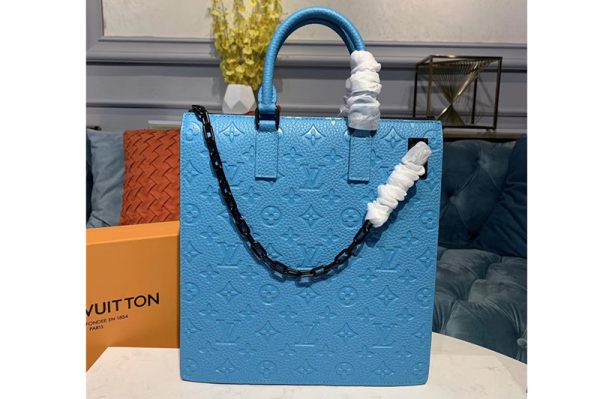 Replica Louis Vuitton M44476 LV Runway Bags Blue Taurillon leather